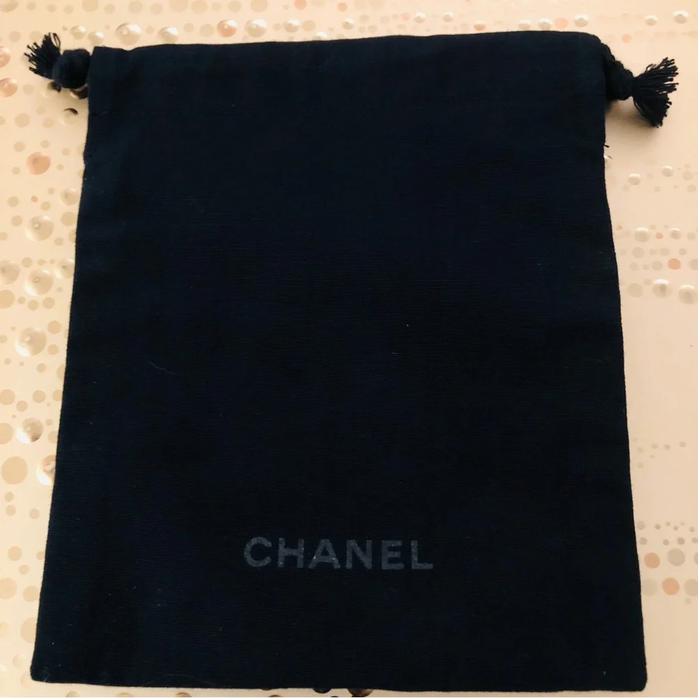 Authentic Chanel Gift Bags (2) & 1 Chanel Cloth Jewelry Bag With Pull String